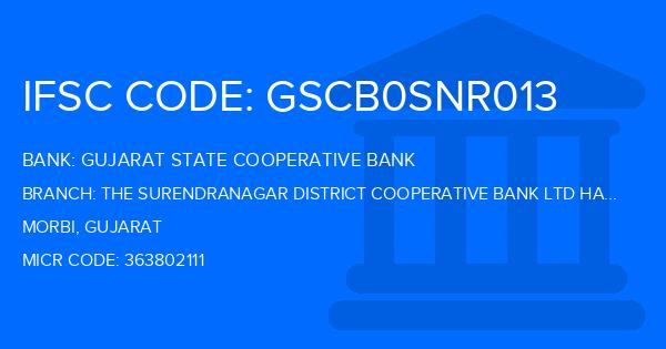 Gujarat State Cooperative Bank The Surendranagar District Cooperative Bank Ltd Halvad Branch IFSC Code