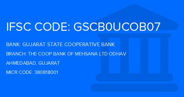 Gujarat State Cooperative Bank The Coop Bank Of Mehsana Ltd Odhav Branch IFSC Code