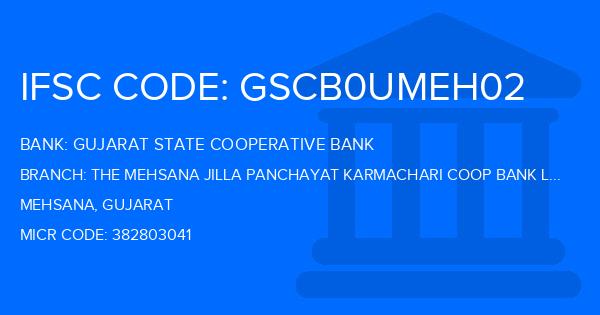 Gujarat State Cooperative Bank The Mehsana Jilla Panchayat Karmachari Coop Bank Ltd Vijapur Branch IFSC Code