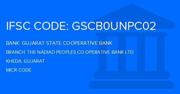 Gujarat State Cooperative Bank The Nadiad Peoples Co Operative Bank Ltd Branch IFSC Code