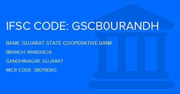 Gujarat State Cooperative Bank Randheja Branch IFSC Code