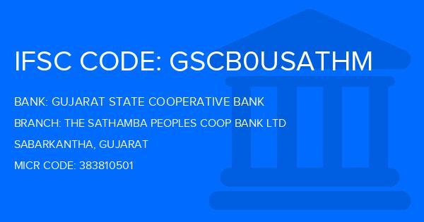 Gujarat State Cooperative Bank The Sathamba Peoples Coop Bank Ltd Branch IFSC Code