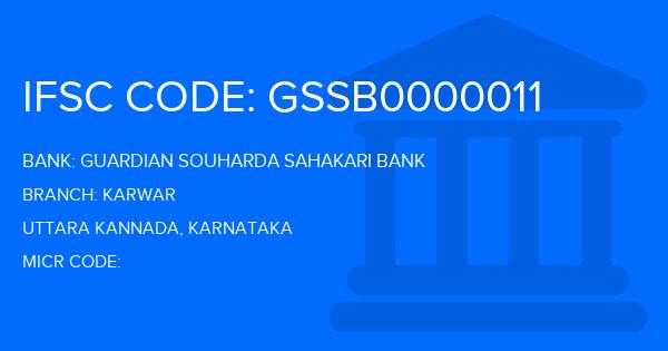 Guardian Souharda Sahakari Bank Karwar Branch IFSC Code