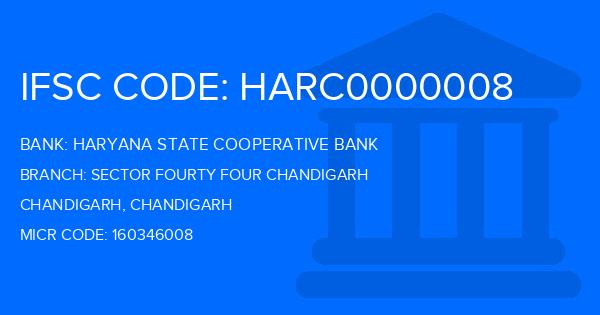 Haryana State Cooperative Bank Sector Fourty Four Chandigarh Branch IFSC Code