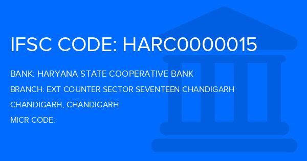 Haryana State Cooperative Bank Ext Counter Sector Seventeen Chandigarh Branch IFSC Code