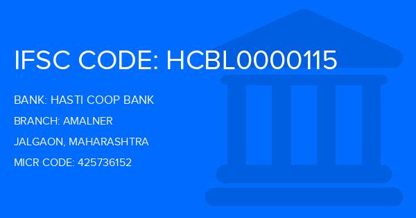 Hasti Coop Bank (HCB) Amalner Branch IFSC Code
