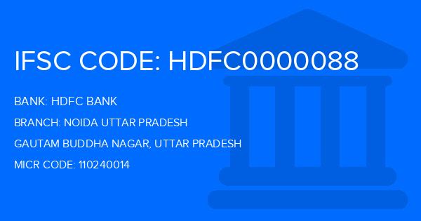 Hdfc Bank Noida Uttar Pradesh Branch IFSC Code