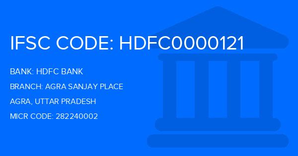 Hdfc Bank Agra Sanjay Place Branch IFSC Code