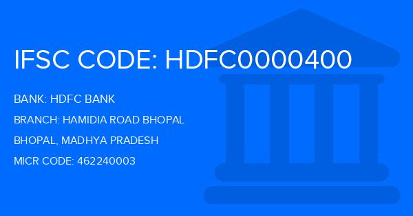 Hdfc Bank Hamidia Road Bhopal Branch IFSC Code