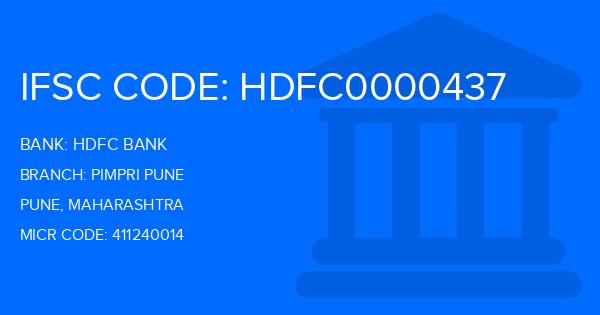 Hdfc Bank Pimpri Pune Branch IFSC Code