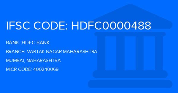 Hdfc Bank Vartak Nagar Maharashtra Branch IFSC Code
