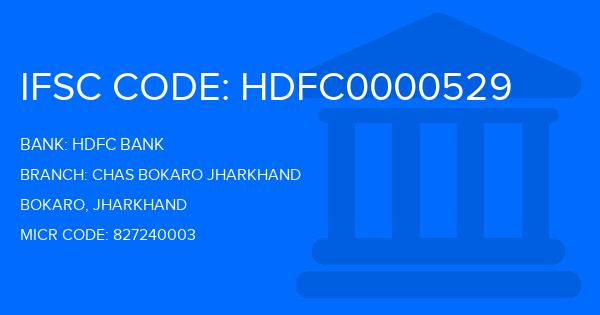 Hdfc Bank Chas Bokaro Jharkhand Branch IFSC Code