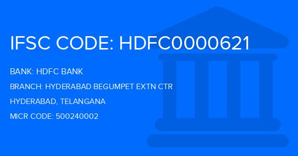Hdfc Bank Hyderabad Begumpet Extn Ctr Branch IFSC Code
