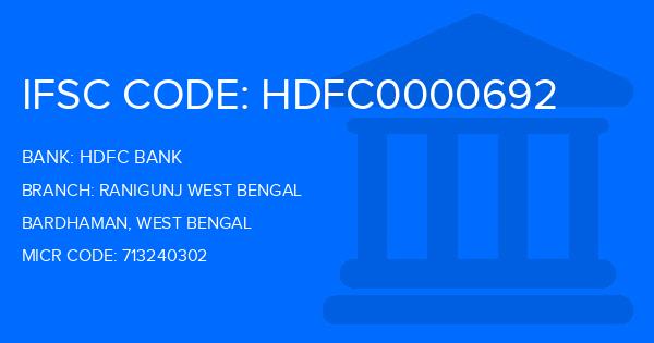 Hdfc Bank Ranigunj West Bengal Branch IFSC Code