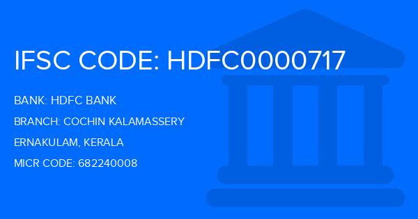 Hdfc Bank Cochin Kalamassery Branch IFSC Code