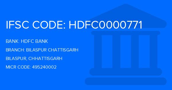 Hdfc Bank Bilaspur Chattisgarh Branch IFSC Code