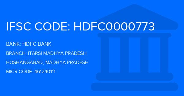 Hdfc Bank Itarsi Madhya Pradesh Branch IFSC Code