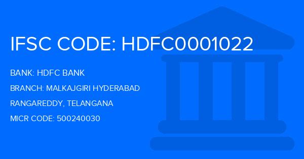 Hdfc Bank Malkajgiri Hyderabad Branch IFSC Code