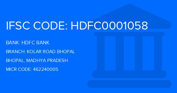 Hdfc Bank Kolar Road Bhopal Branch IFSC Code