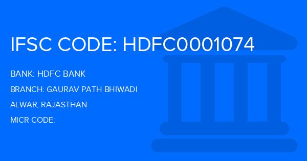 Hdfc Bank Gaurav Path Bhiwadi Branch IFSC Code