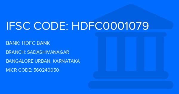 Hdfc Bank Sadashivanagar Branch IFSC Code
