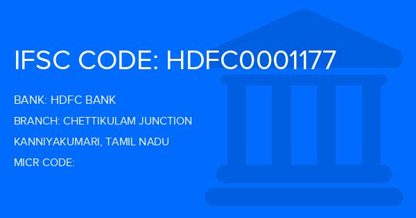 Hdfc Bank Chettikulam Junction Branch IFSC Code