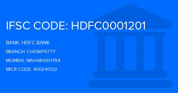 Hdfc Bank Chowpatty Branch IFSC Code