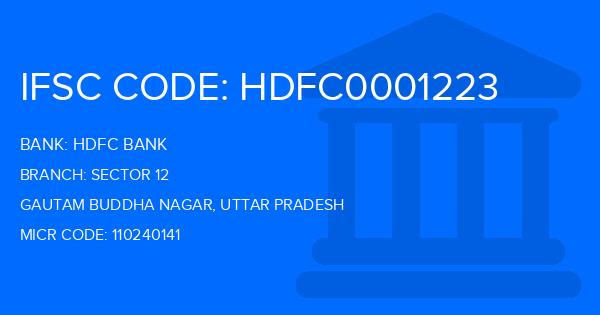 Hdfc Bank Sector 12 Branch IFSC Code