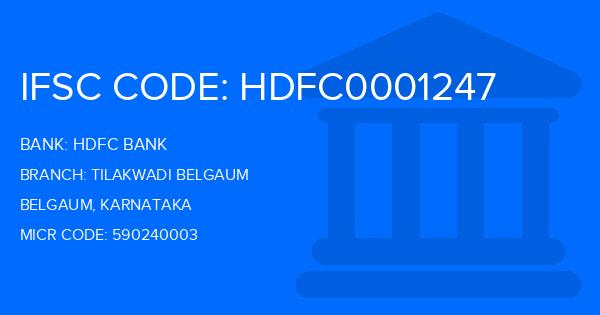Hdfc Bank Tilakwadi Belgaum Branch IFSC Code