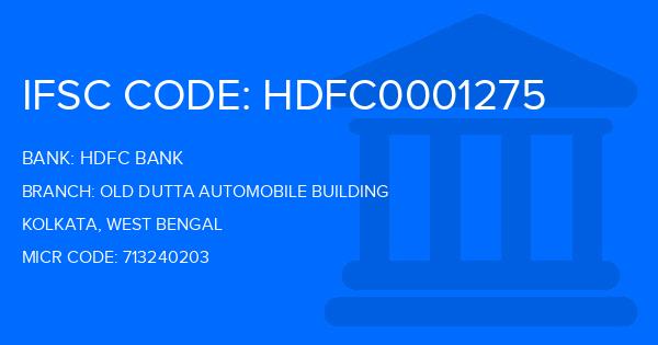 Hdfc Bank Old Dutta Automobile Building Branch IFSC Code