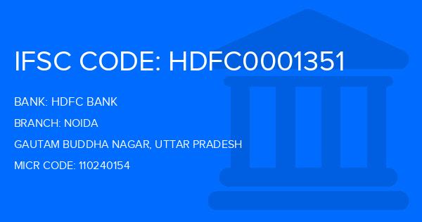 Hdfc Bank Noida Branch IFSC Code