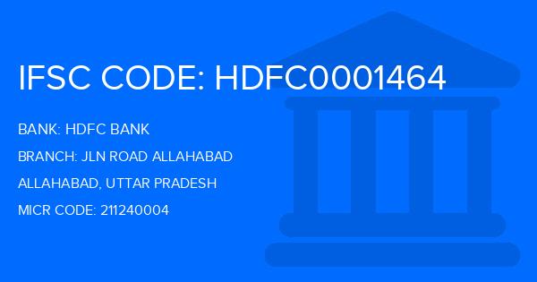 Hdfc Bank Jln Road Allahabad Branch IFSC Code