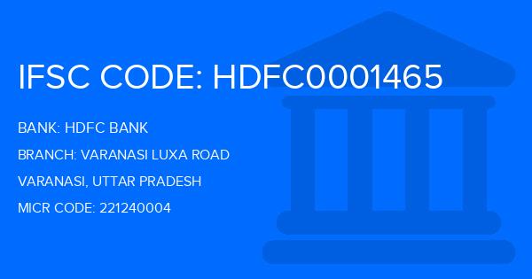 Hdfc Bank Varanasi Luxa Road Branch IFSC Code