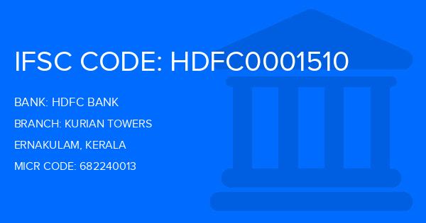 Hdfc Bank Kurian Towers Branch IFSC Code