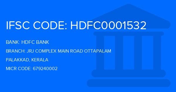 Hdfc Bank Jrj Complex Main Road Ottapalam Branch IFSC Code