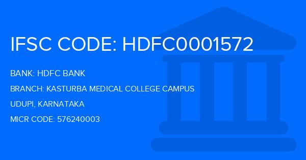 Hdfc Bank Kasturba Medical College Campus Branch IFSC Code