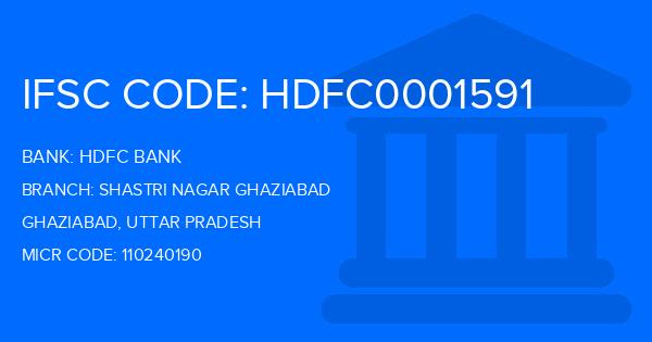 Hdfc Bank Shastri Nagar Ghaziabad Branch IFSC Code