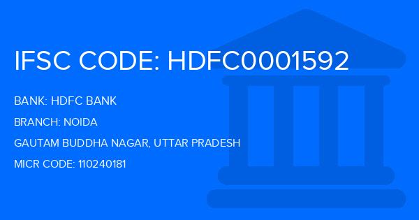 Hdfc Bank Noida Branch IFSC Code