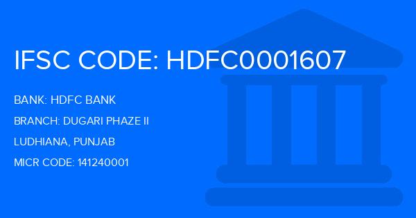 Hdfc Bank Dugari Phaze Ii Branch IFSC Code