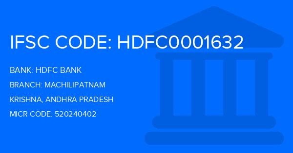 Hdfc Bank Machilipatnam Branch IFSC Code