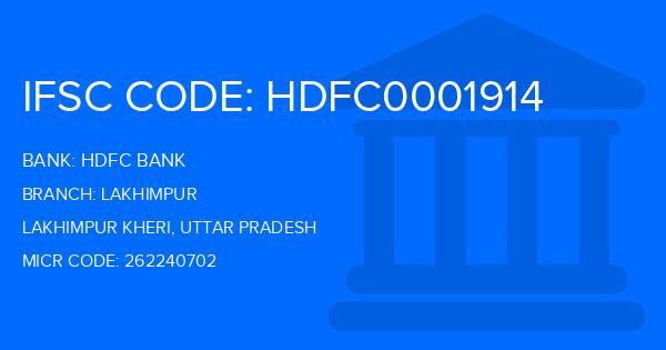 Hdfc Bank Lakhimpur Branch IFSC Code