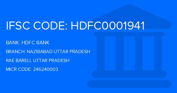 Hdfc Bank Nazibabad Uttar Pradesh Branch IFSC Code
