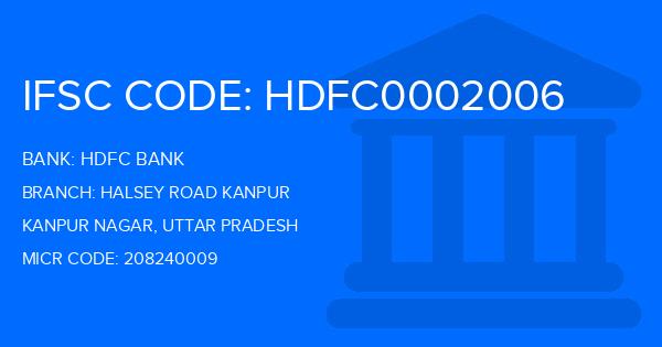 Hdfc Bank Halsey Road Kanpur Branch IFSC Code