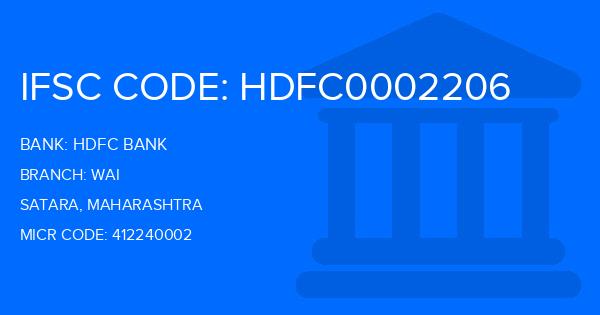 Hdfc Bank Wai Branch IFSC Code
