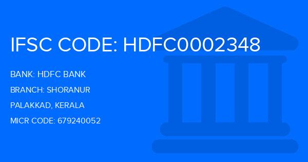Hdfc Bank Shoranur Branch IFSC Code