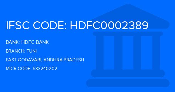 Hdfc Bank Tuni Branch IFSC Code