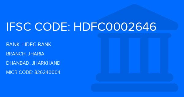 Hdfc Bank Jharia Branch IFSC Code