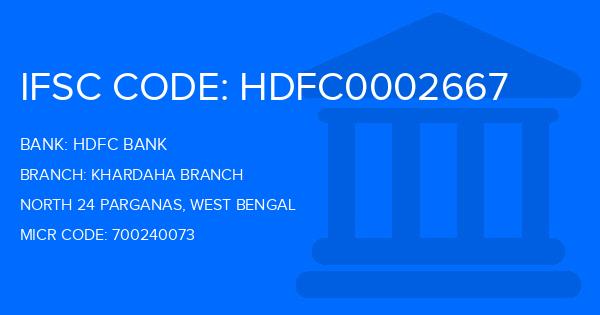 Hdfc Bank Khardaha Branch