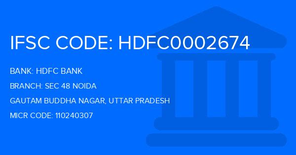 Hdfc Bank Sec 48 Noida Branch IFSC Code