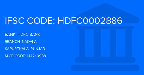 Hdfc Bank Nadala Branch IFSC Code